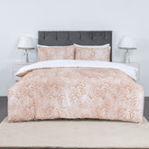 100% Cotton Sateen Printed Duvet Cover Set - 300 Thread Count Luxury Bedding - Ultra Soft & Breathable - 18505